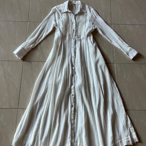 Free People Sadie Solid Ivory Maxi Dress Size XS